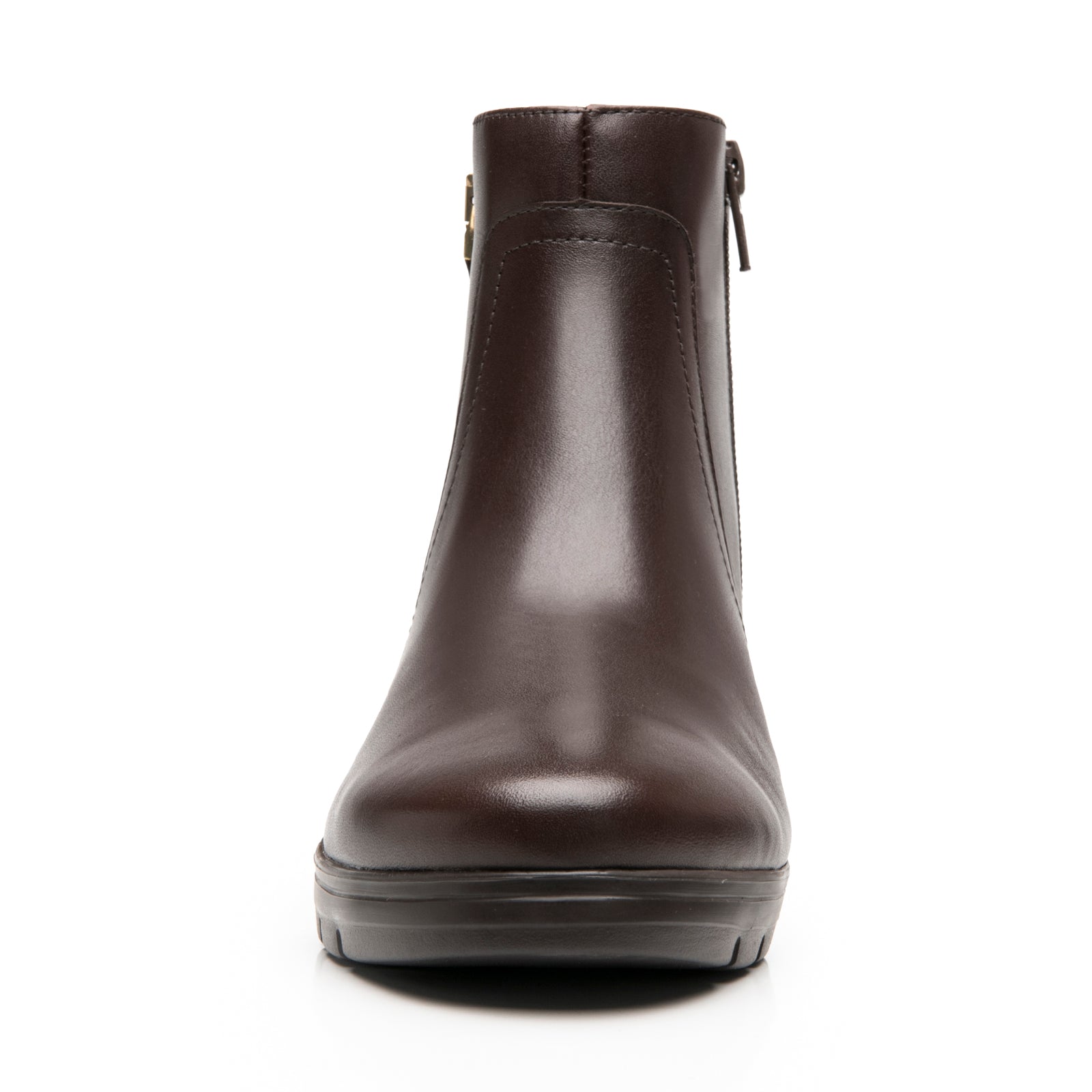 Botín Casual Tacón Cuña Para Dama Flexi 104827 Madera