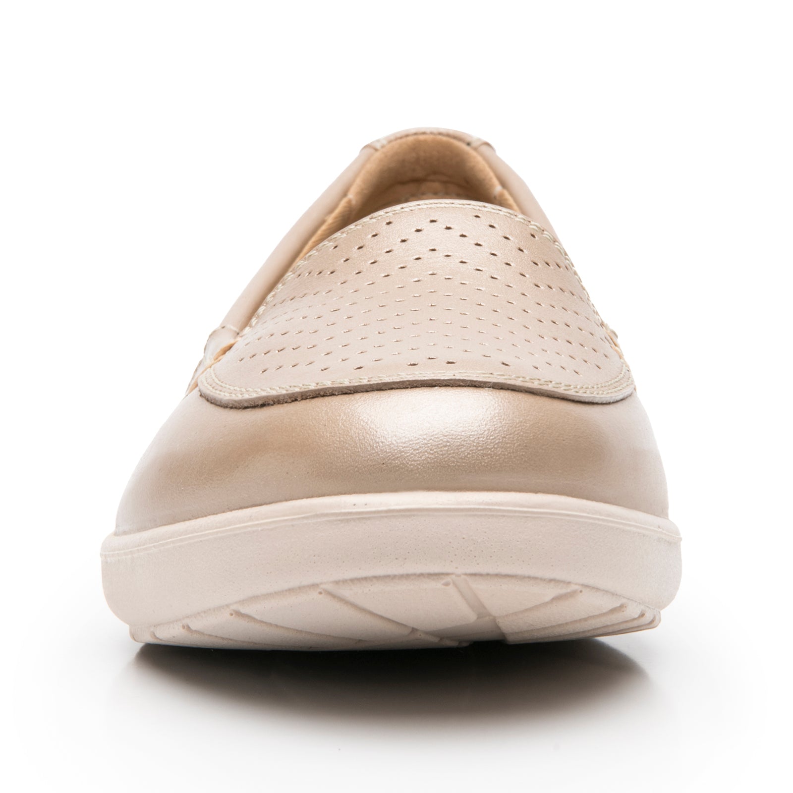 Zapato Mocasín Clásico Confort Casual Para Dama Flexi 101912 Dorado