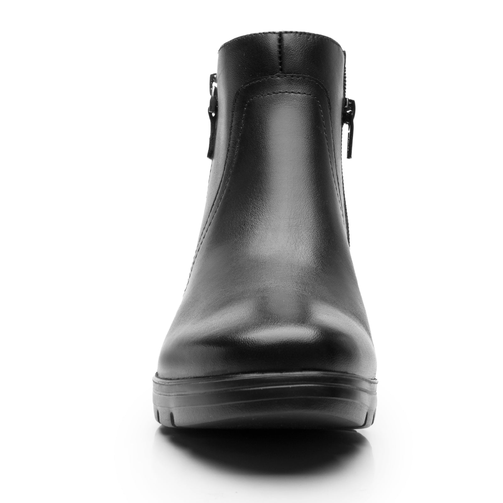 Botín Casual Tacón Cuña Para Dama Flexi 104827 Negro
