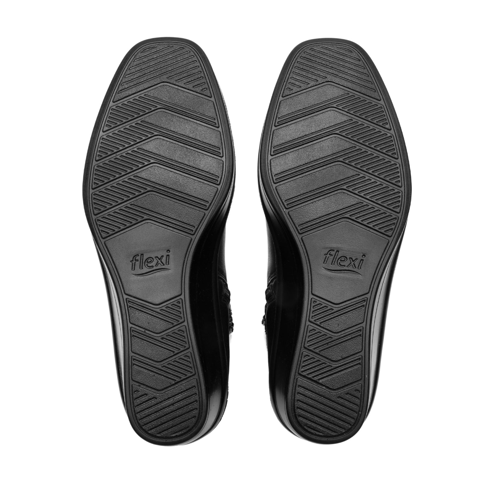 Botín Tacón Cuña Casual Para Dama Flexi 136705 Negro