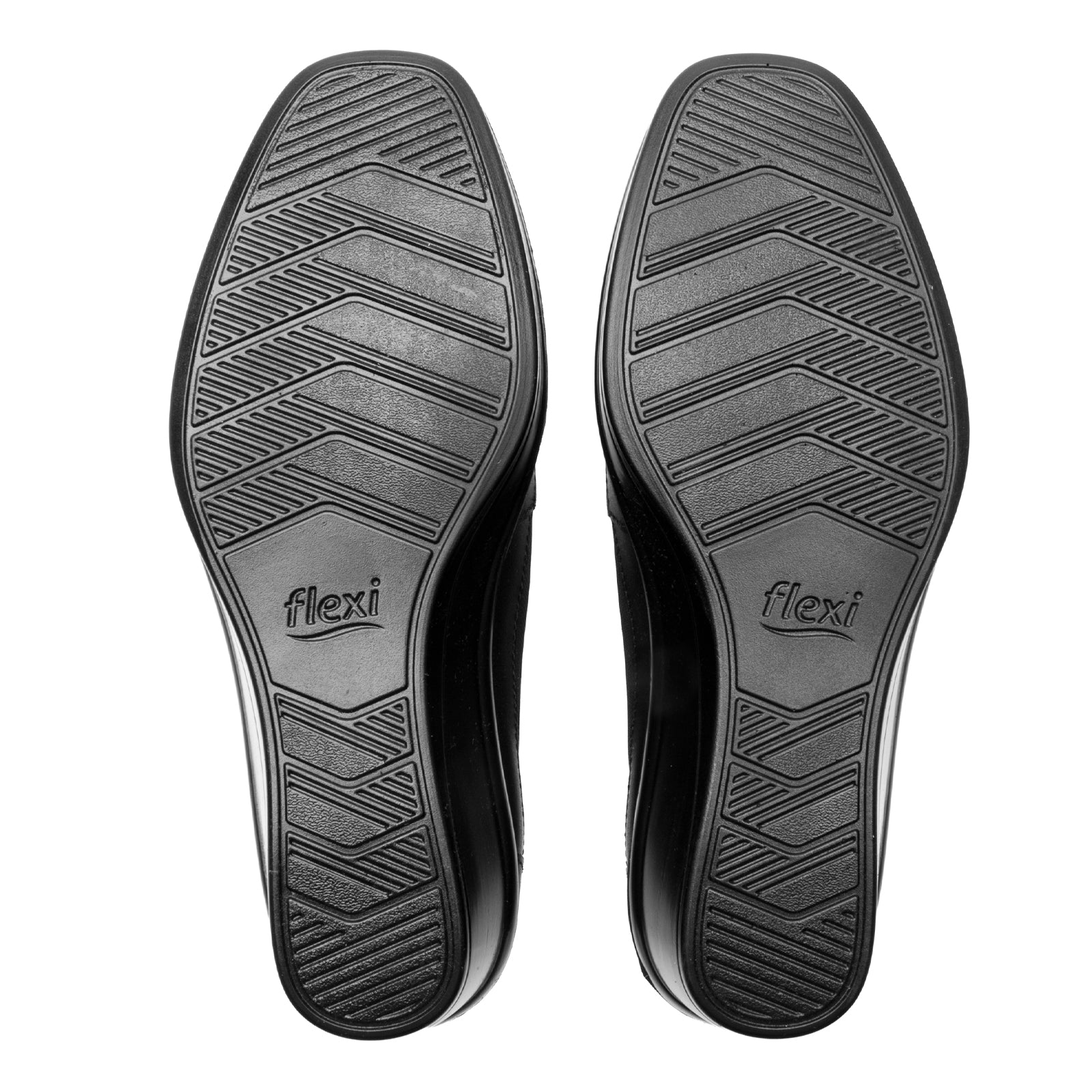 Zapato Balerina Tacón Cuña Para Dama Flexi 136702 Negro