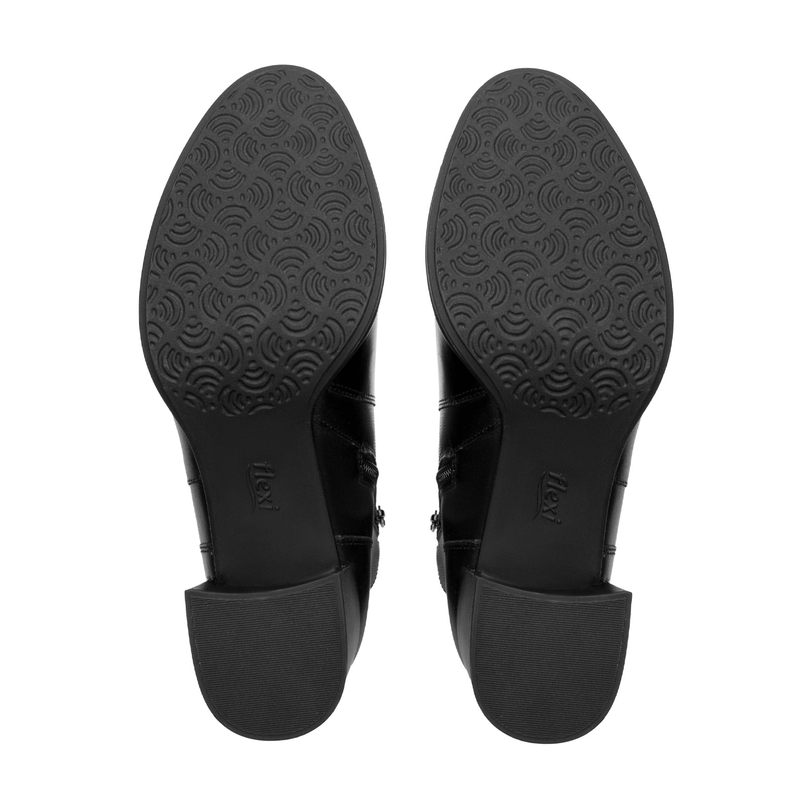 Botín de Tacón Bajo Casual Para Dama Flexi 137304 Negro