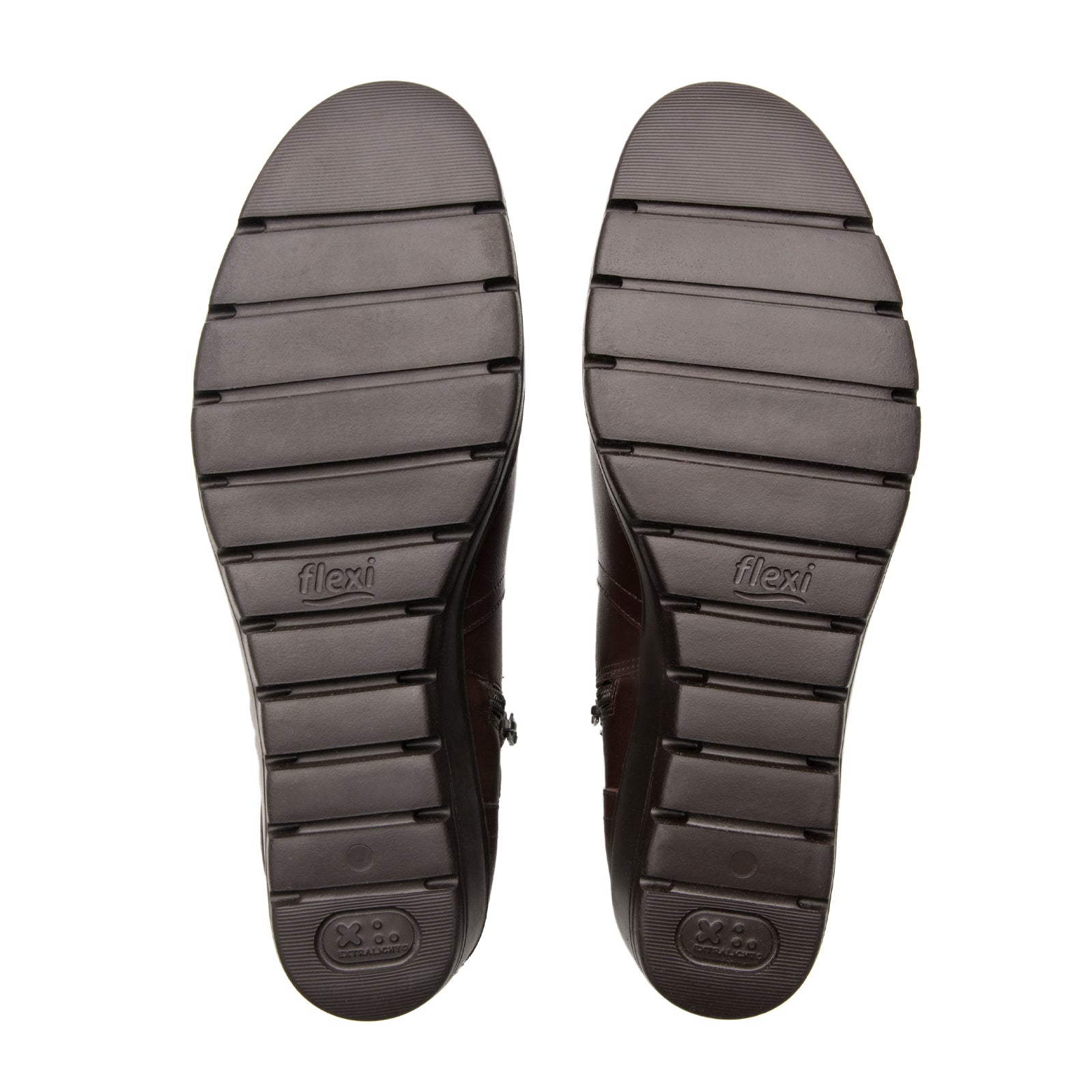 Botín Casual Tacón Cuña Para Dama Flexi 104827 Madera