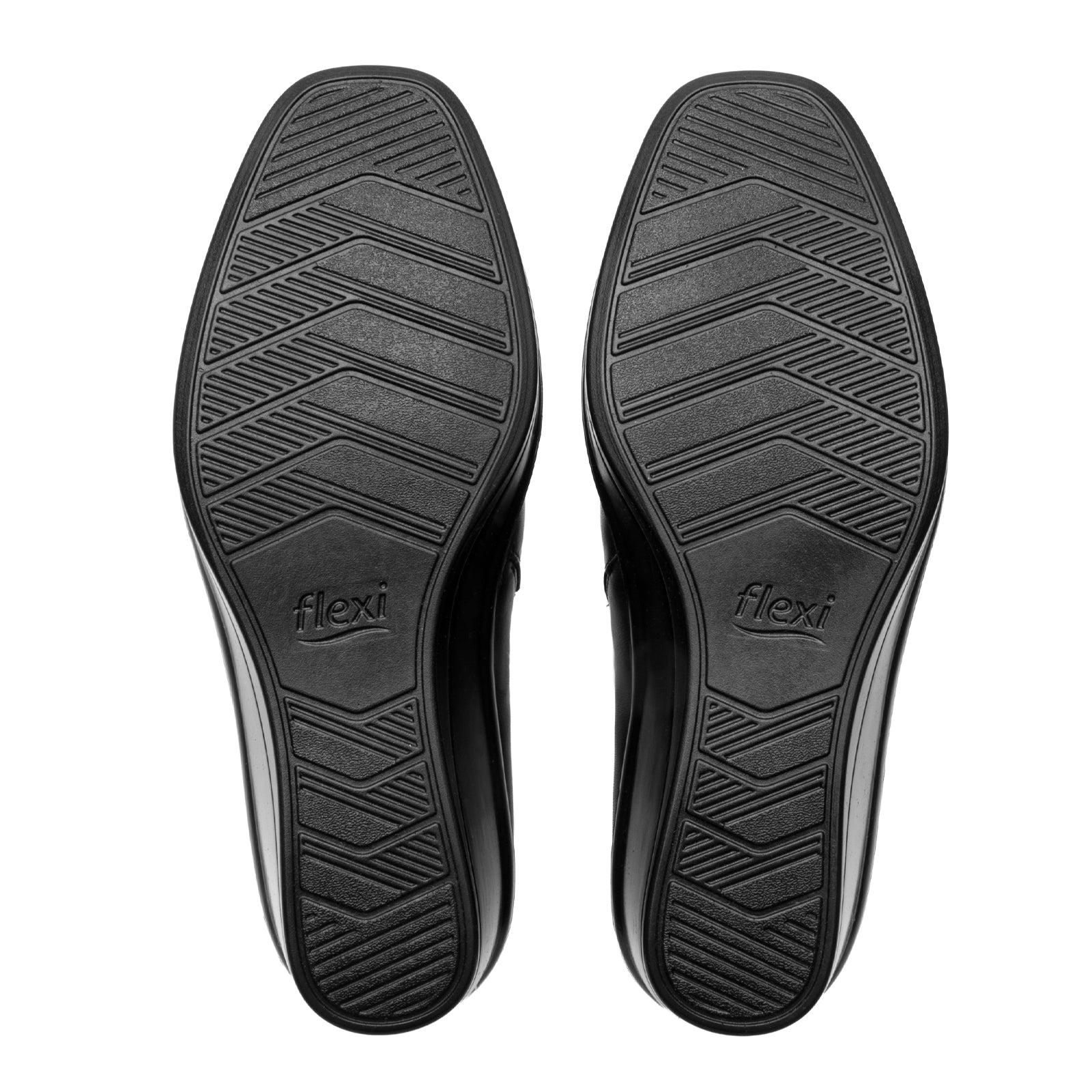 Zapato Mocasín Tacón Cuña Para Dama Flexi 136707 Negro