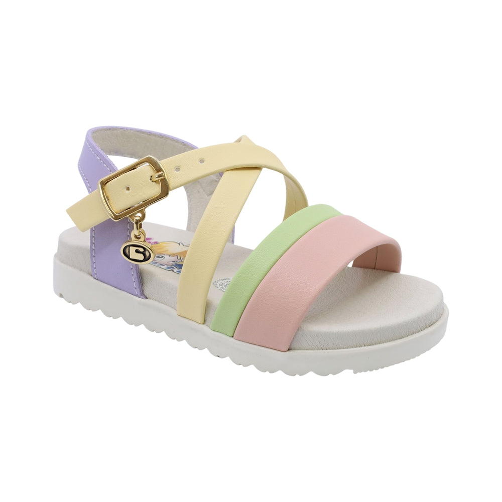 Sandalia Coqueta para niña en sintético lila cameron con acolchada