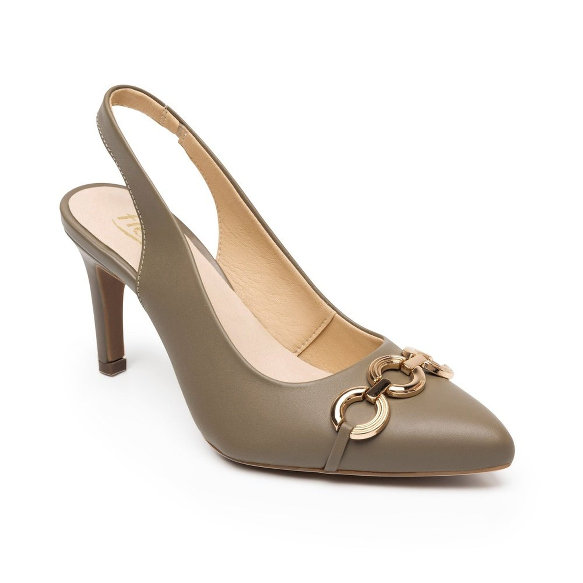 Zapatilla Para Mujer Flexi 104515 Taupe Puntual Transpirable