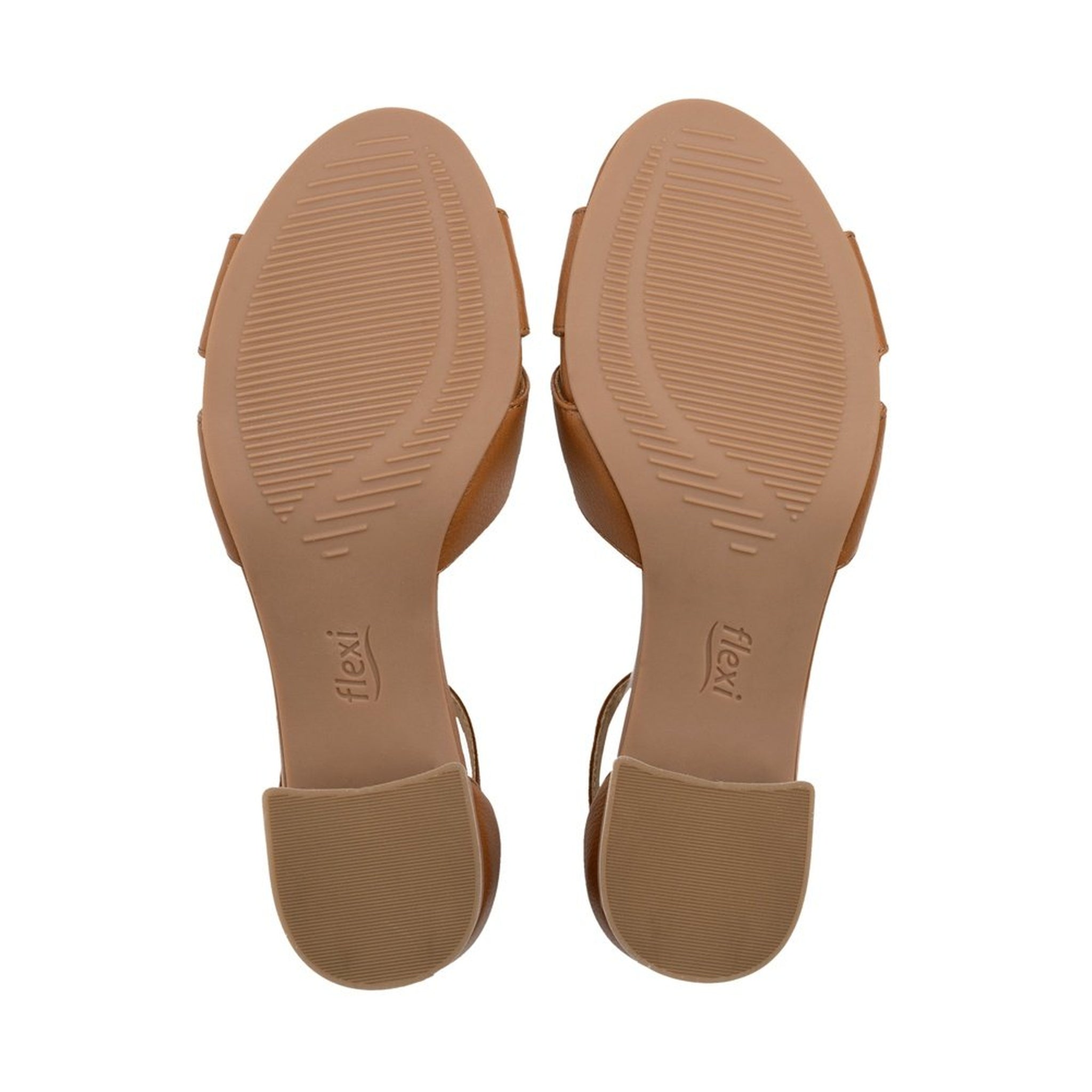 Sandalias Con Tacón Flexi De Mujer 106414 Camel Transpirable