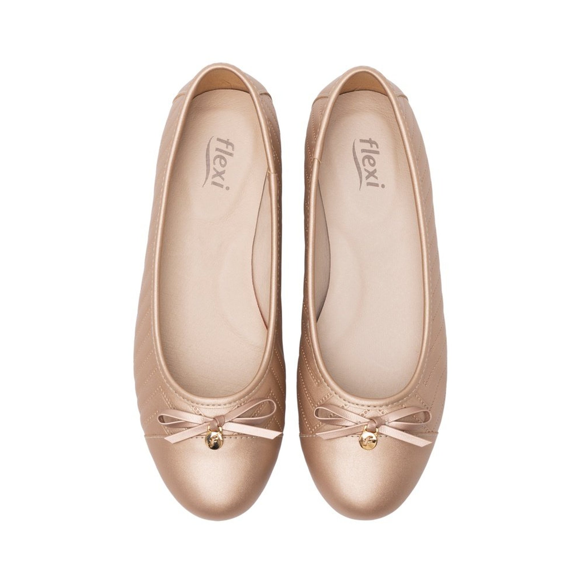 Ballerina Flexi Para Mujer Flats 116310 Cobre Traspirables