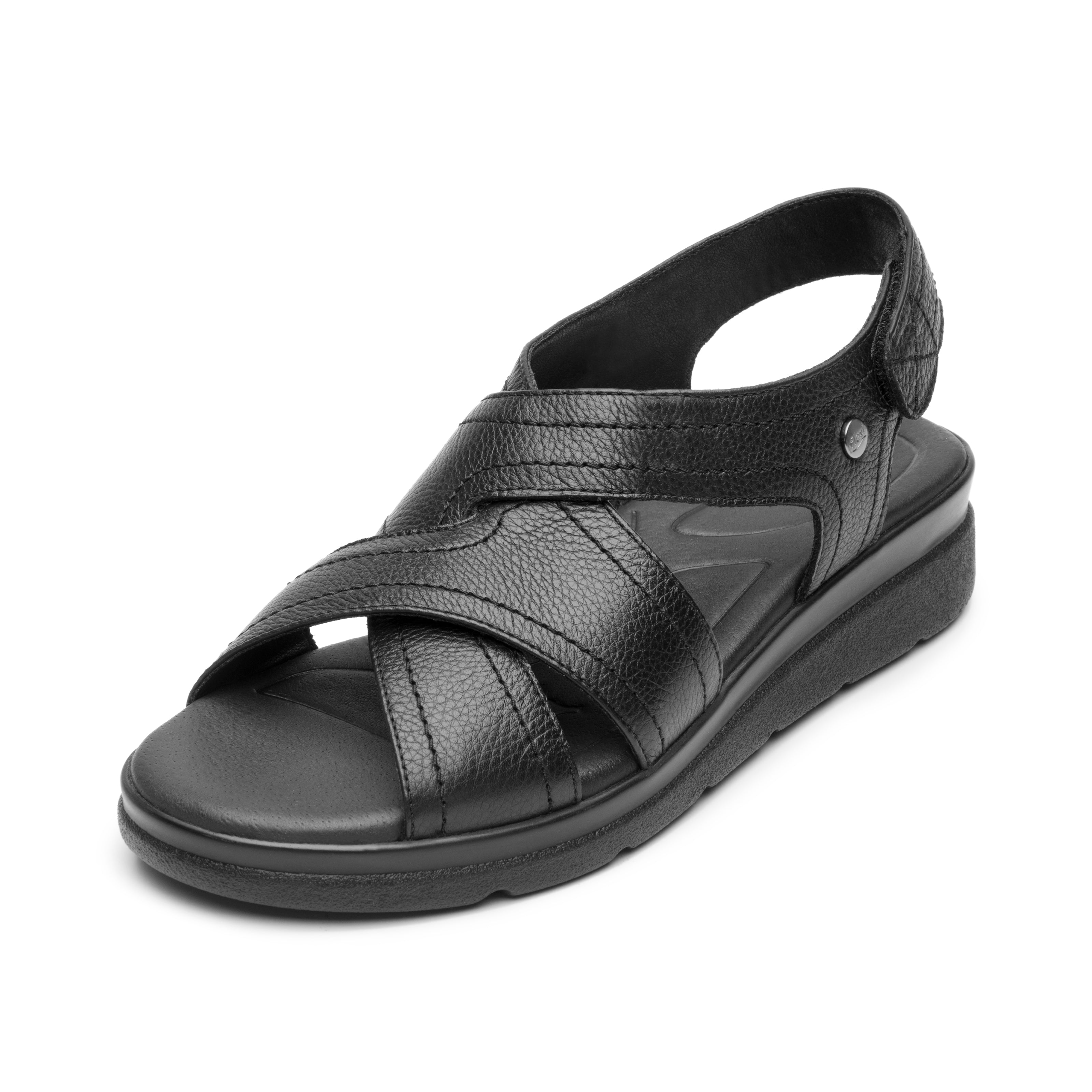 Sandalia Comfort Walk Casual Para Dama Flexi 124215 Negro