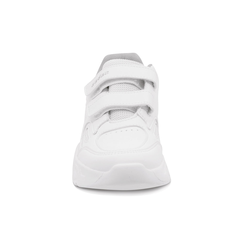 Tenis escolar Audaz para niño sintético blanco Alien con doble tira de contacto