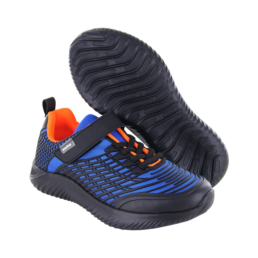 Tenis Audaz para niño en sintético azul saturno con tira de contacto