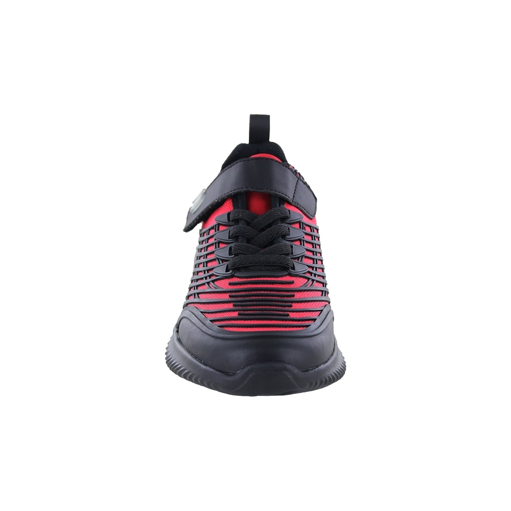 Tenis Audaz para niño en sintético rojo saturno con tira de contacto