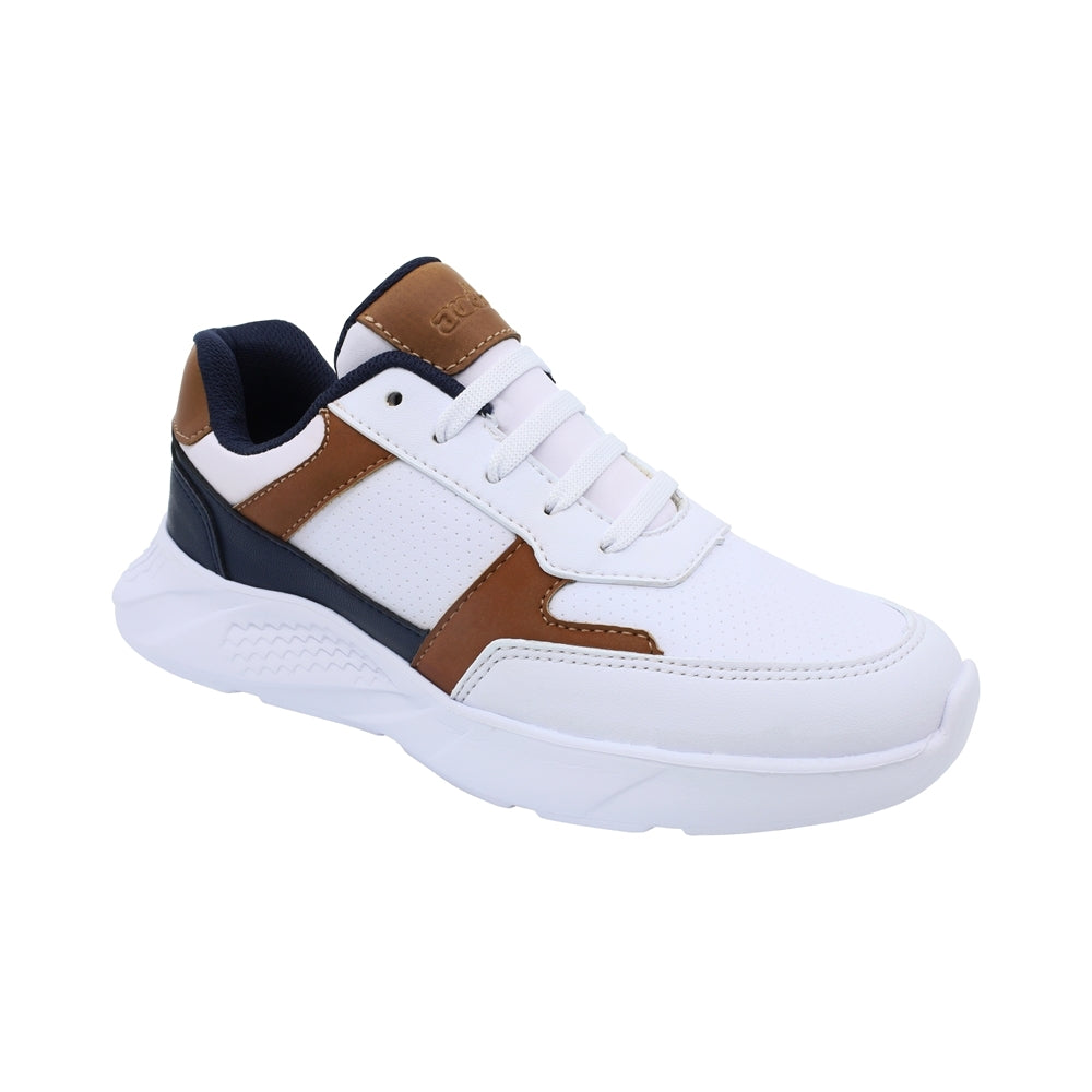 Tenis Audaz para niño en sintético azul marino fifteen con detalles en contraste