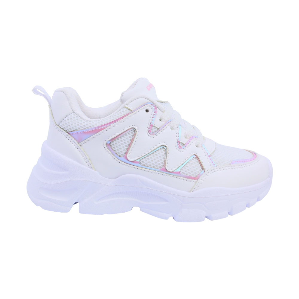 Tenis Coqueta para niña en sintético blanco Twenty-four con suela antiderrapante