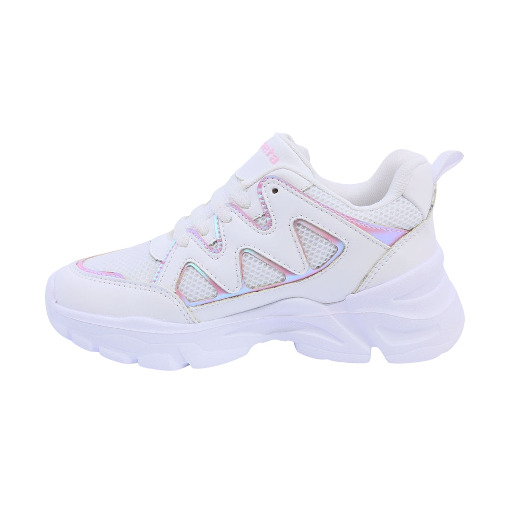 Tenis Coqueta para niña en sintético blanco Twenty-four con suela antiderrapante