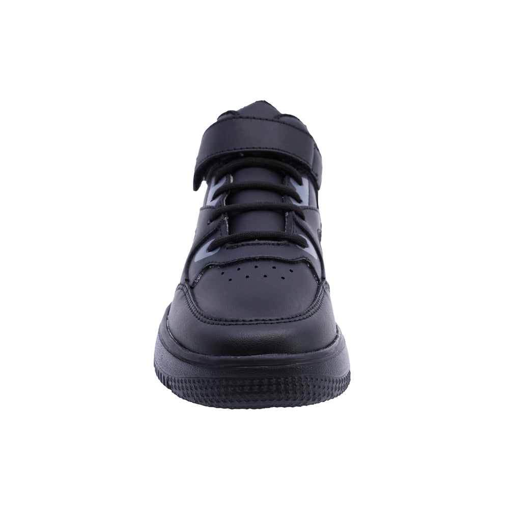 Tenis Audaz para niño en sintético negro Twenty-five con tira de contacto.