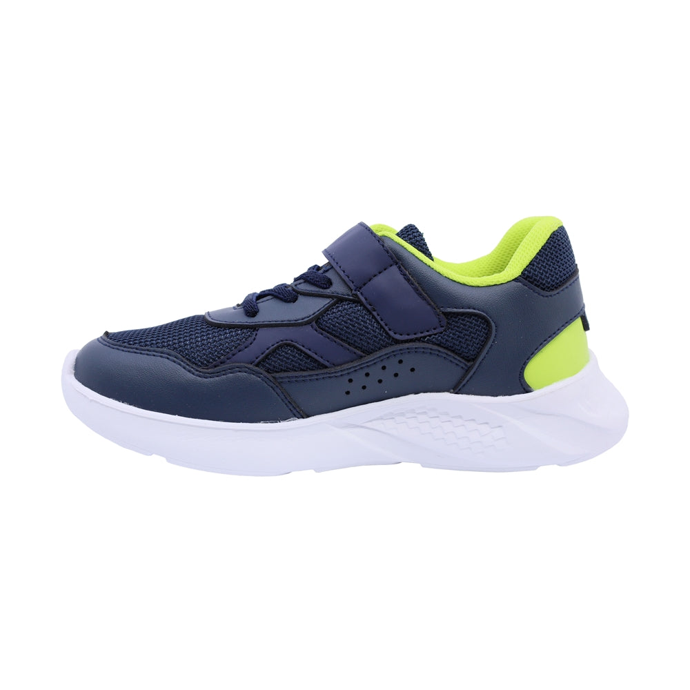 Tenis Audaz para niño en sintetico azul marino Twenty seven con tira de contacto