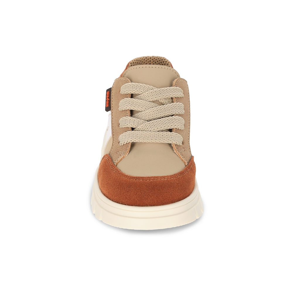 Zapato Audaz para niño en sintético beige Thunder con agujeta elástica