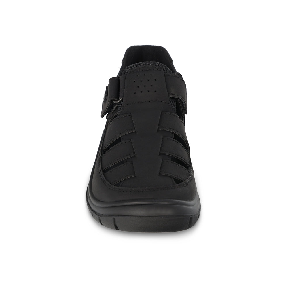 Sandalia Audaz para niño en sintético negro Monkey con tira de contacto