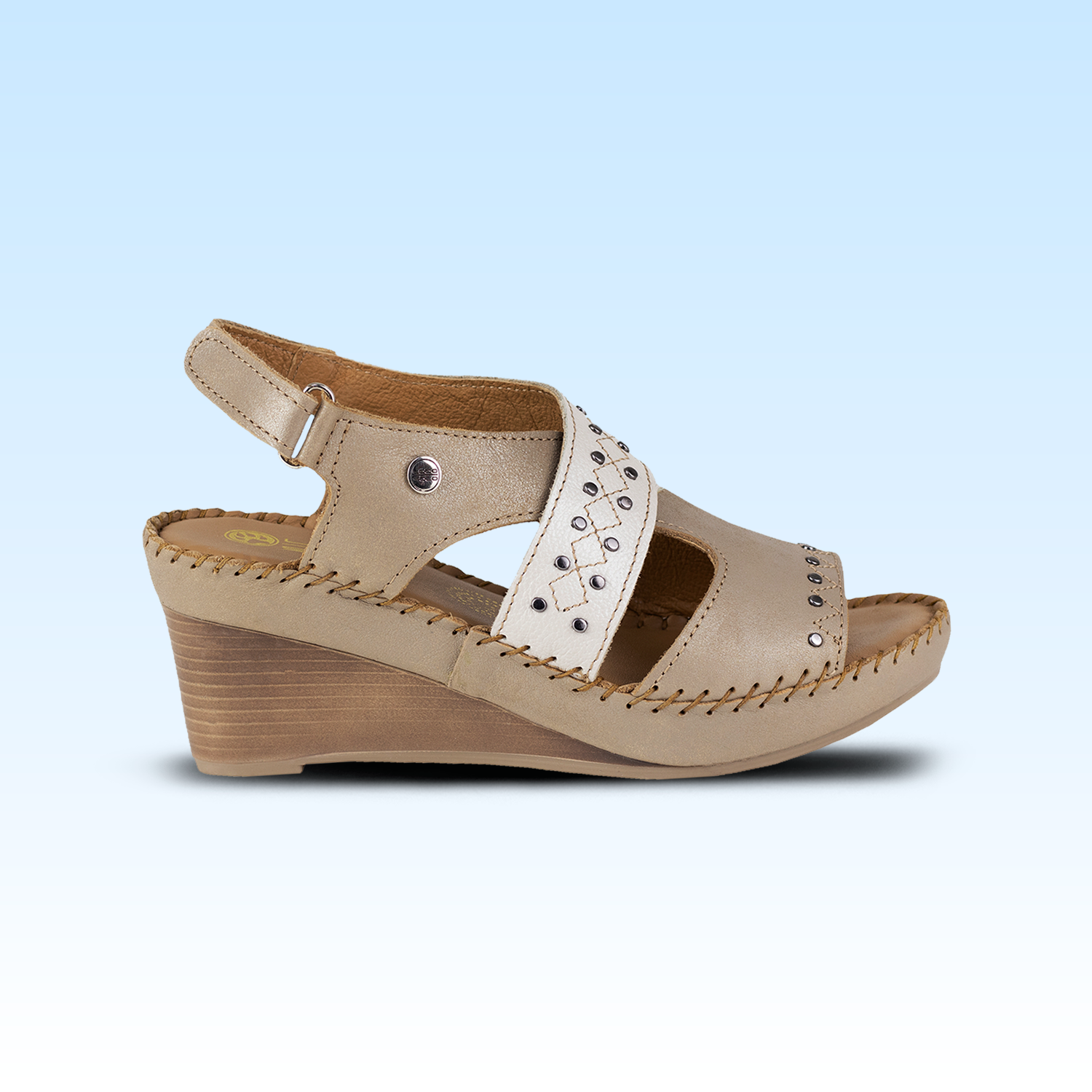 Sandalia Con Plataforma Para Dama Lobo Solo 2352 Sand