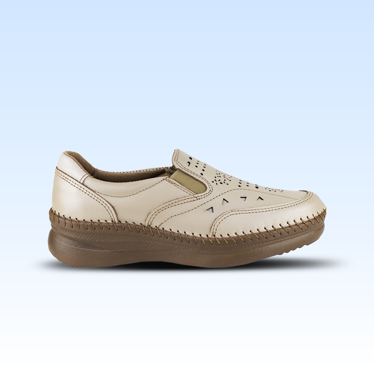 Mocasín Choclo Para Dama Lobo Solo 4981 Platino