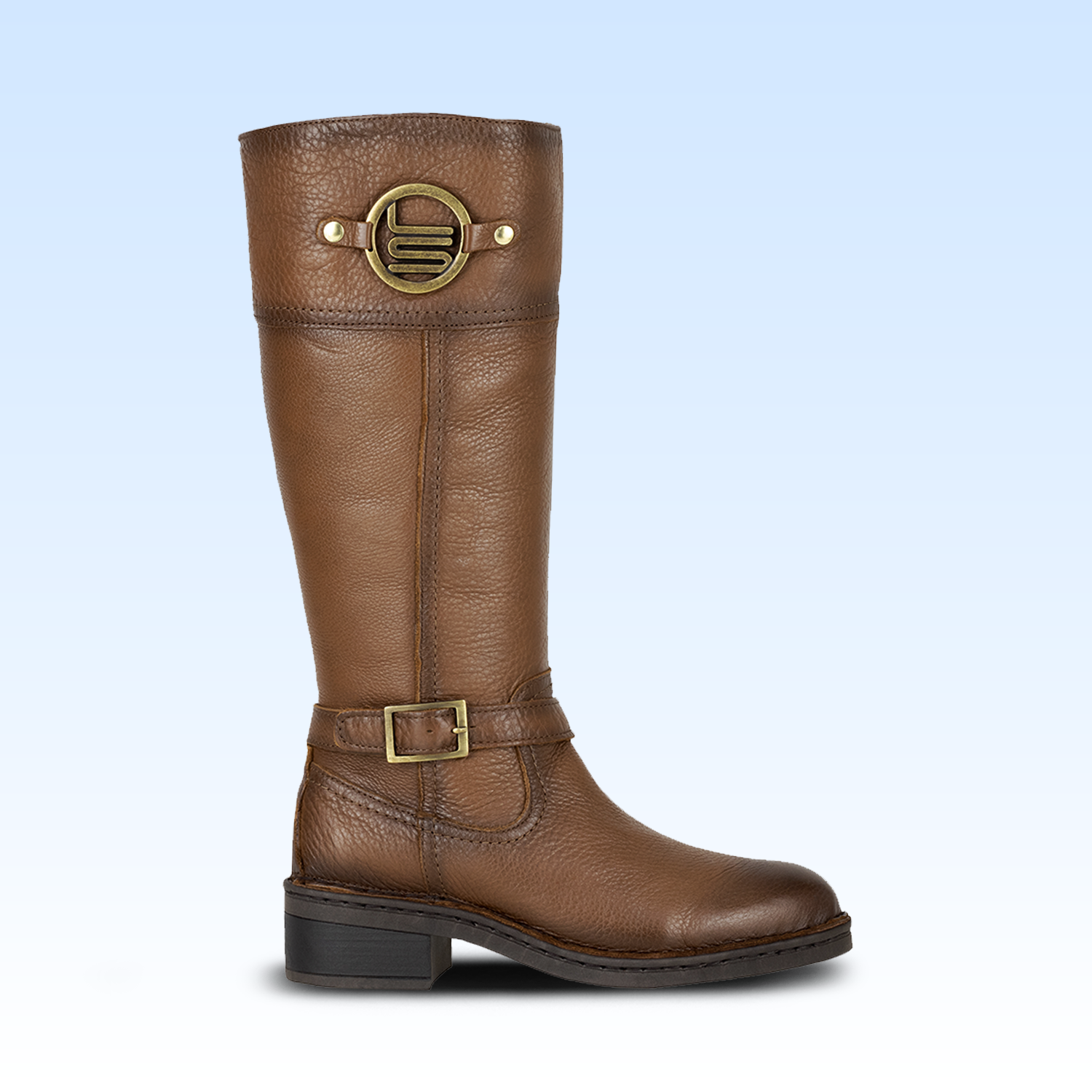 Bota Larga Para Dama Lobo Solo 5083 Cedro