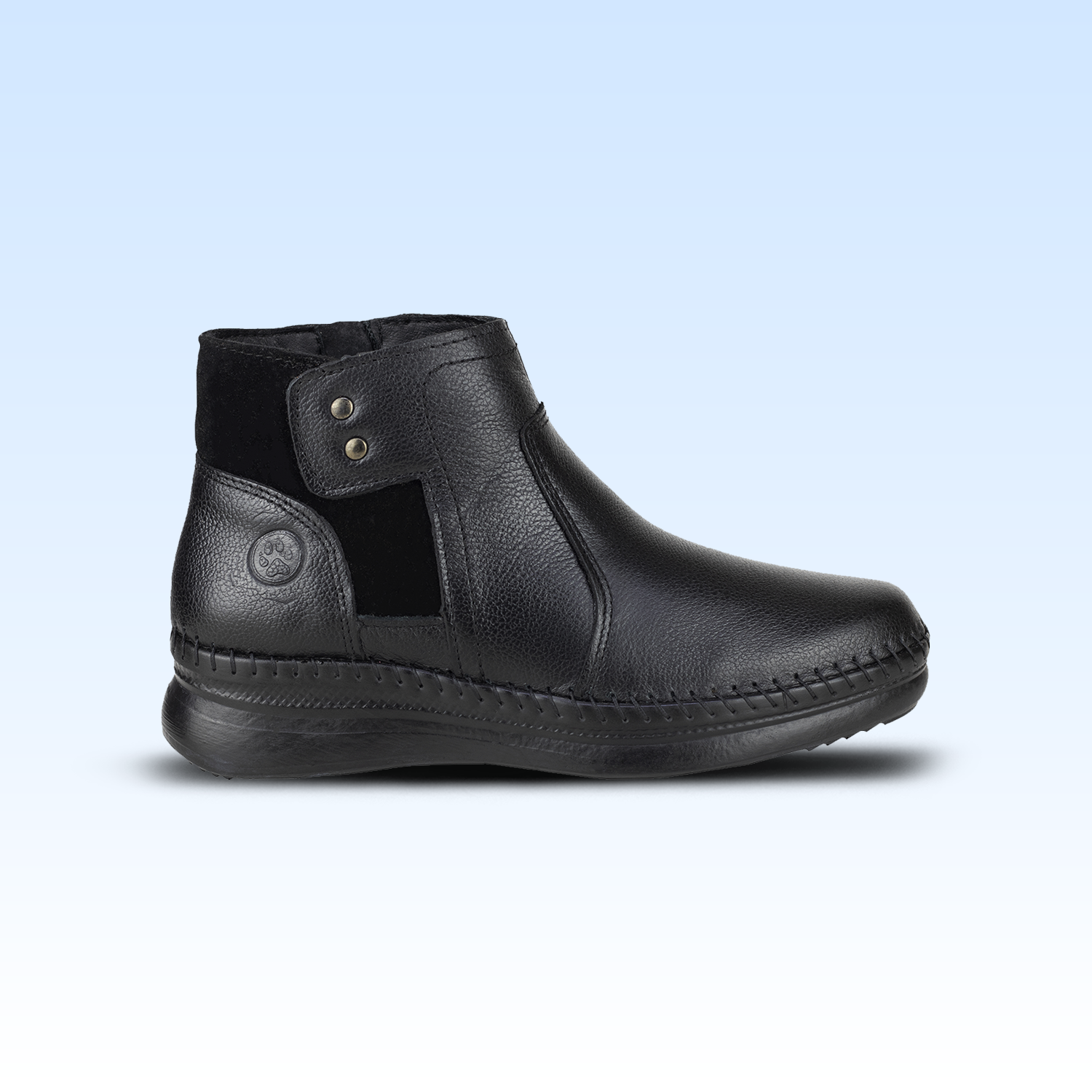 Botín Casual Confort Para Dama Lobo Solo 4989 Negro