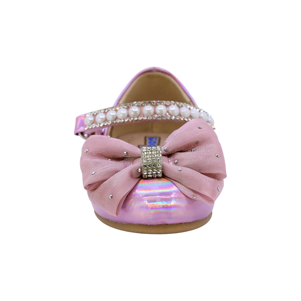 BALERINA COQUETA PARA NIÑA DE SINTÉTICO COLOR ROSA DOLLY CON TIRA DE CONTACTO