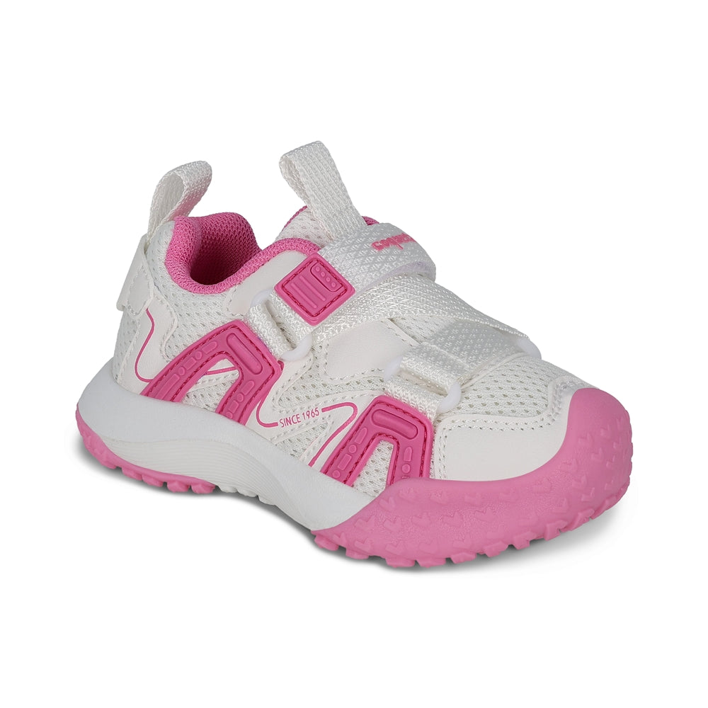 Tenis Coqueta para niña en sintético rosa Porky con tira de contacto