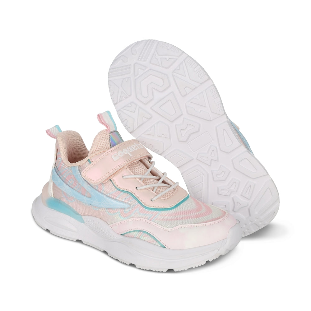 Tenis Coqueta para niña en textil multi Vilma con tira de contacto.