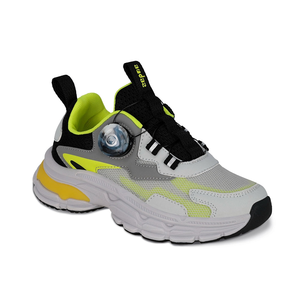 Tenis Audaz para niño en sintético verde Marley con Twist and pop.