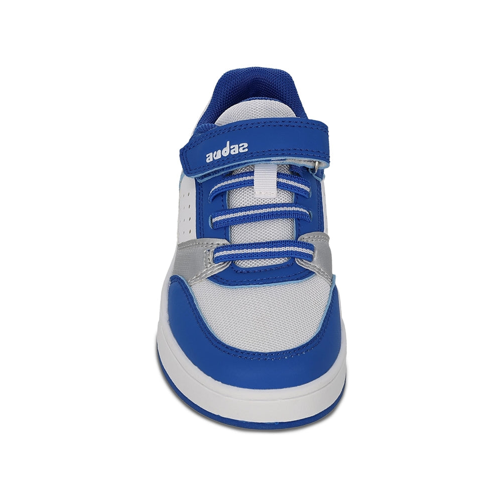 Tenis Audaz para niño en sintético azul Skato ajuste de tira de contacto.