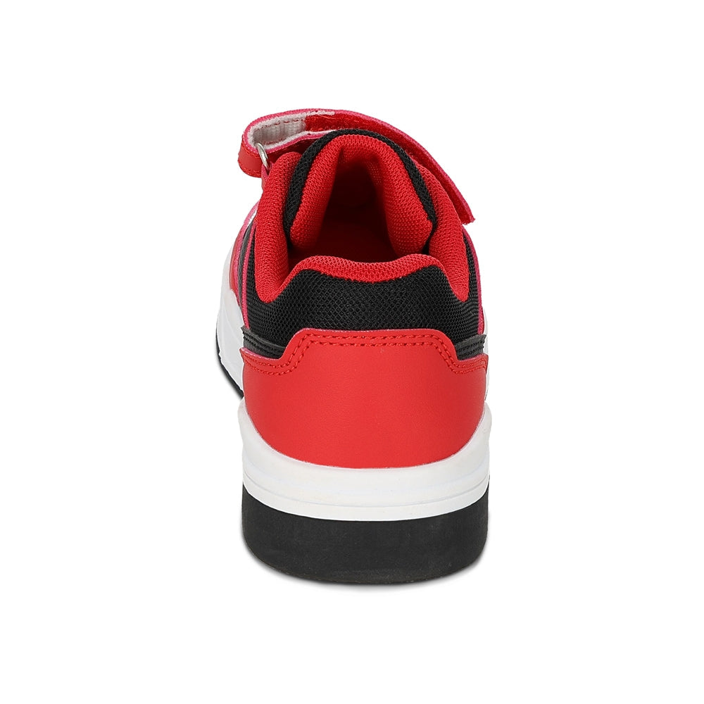 Tenis Audaz para niño en sintético rojo Skato ajuste de tira de contacto.