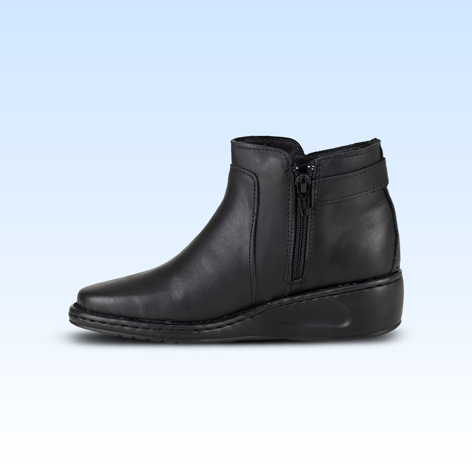 Botín Casual Dama Lobo Solo 4842 Algodón Negro