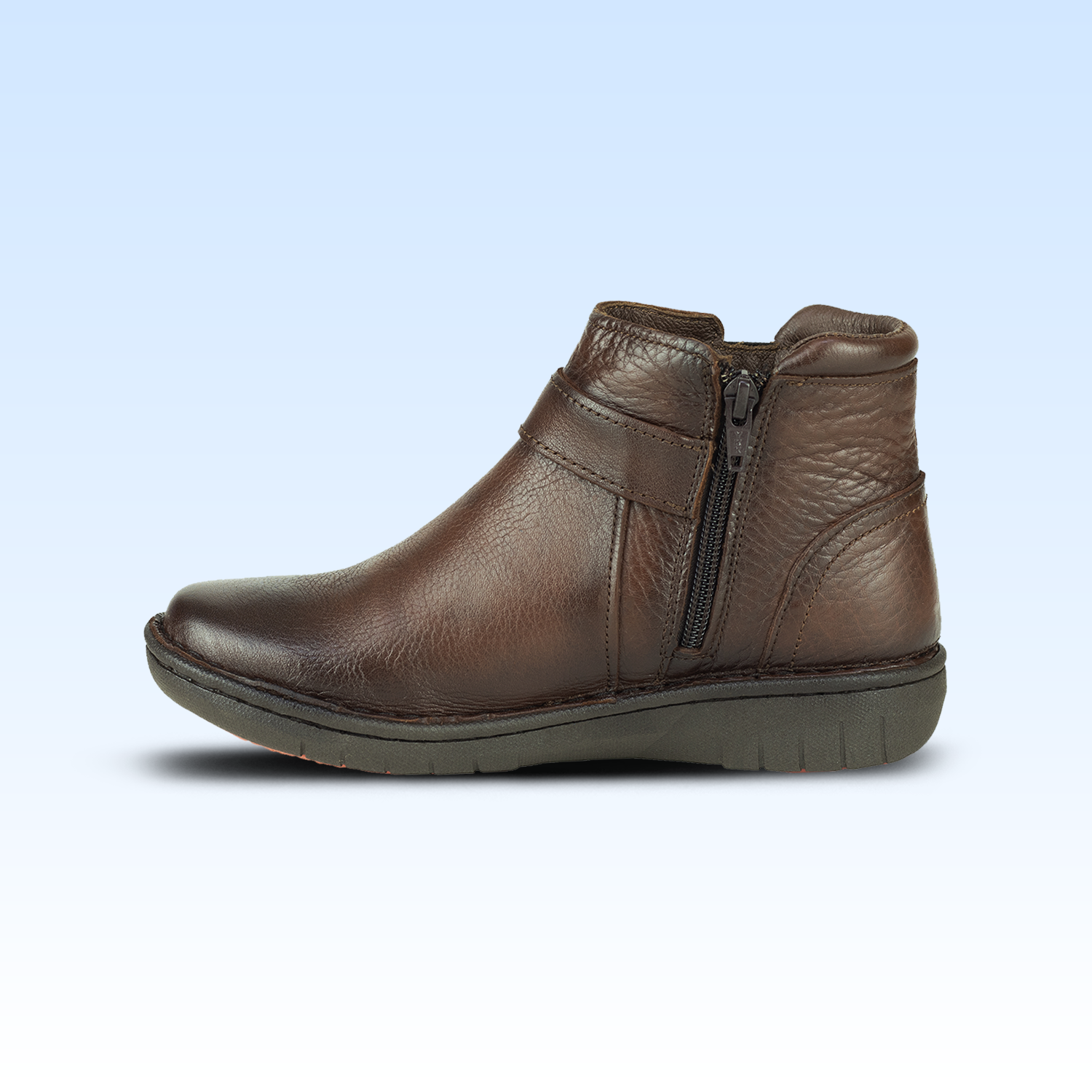 Botín Confort Casual Para Dama Lobo Solo 5860 Mahogany