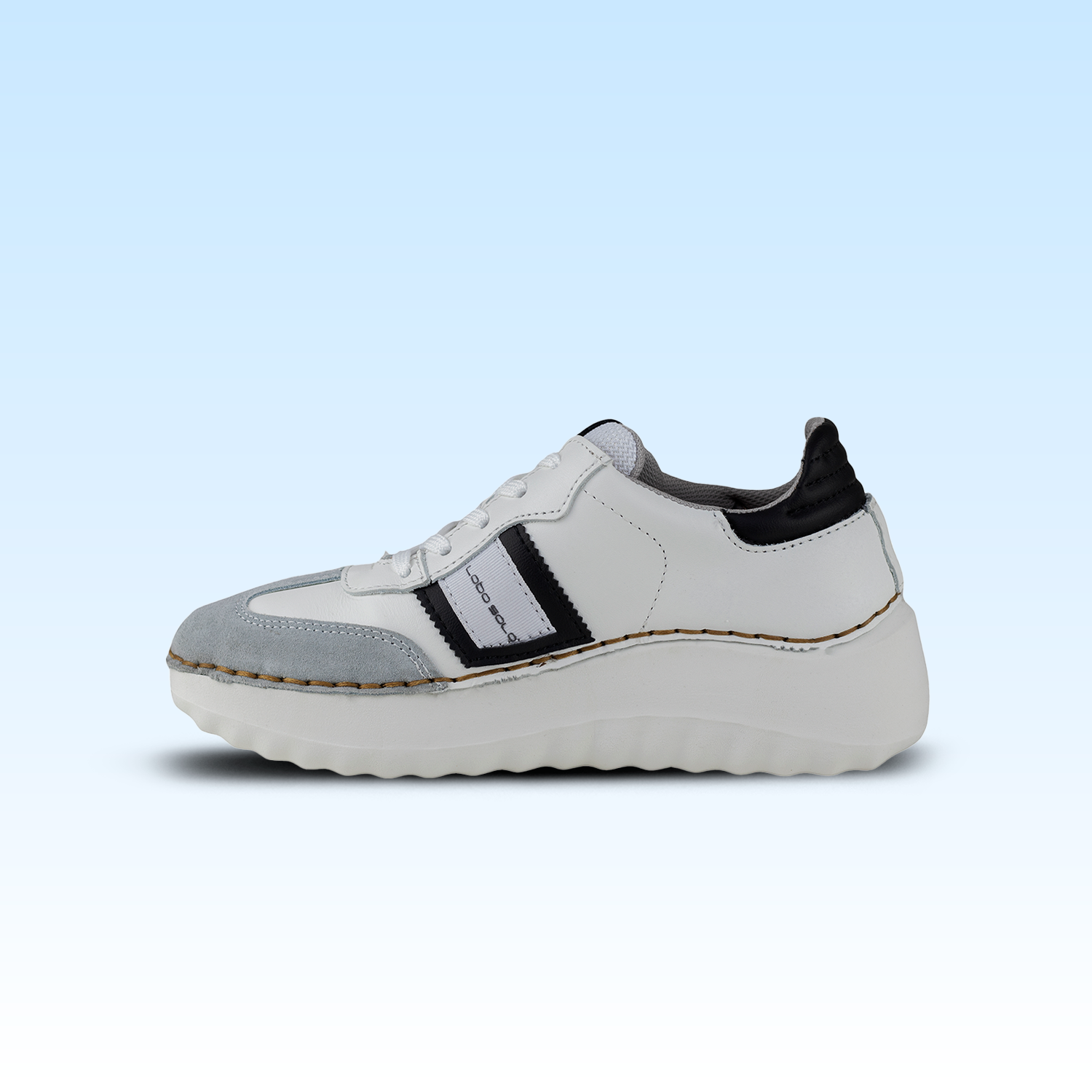 Tenis De Plataforma Para Dama Lobo Solo 4808 Vail Blanco