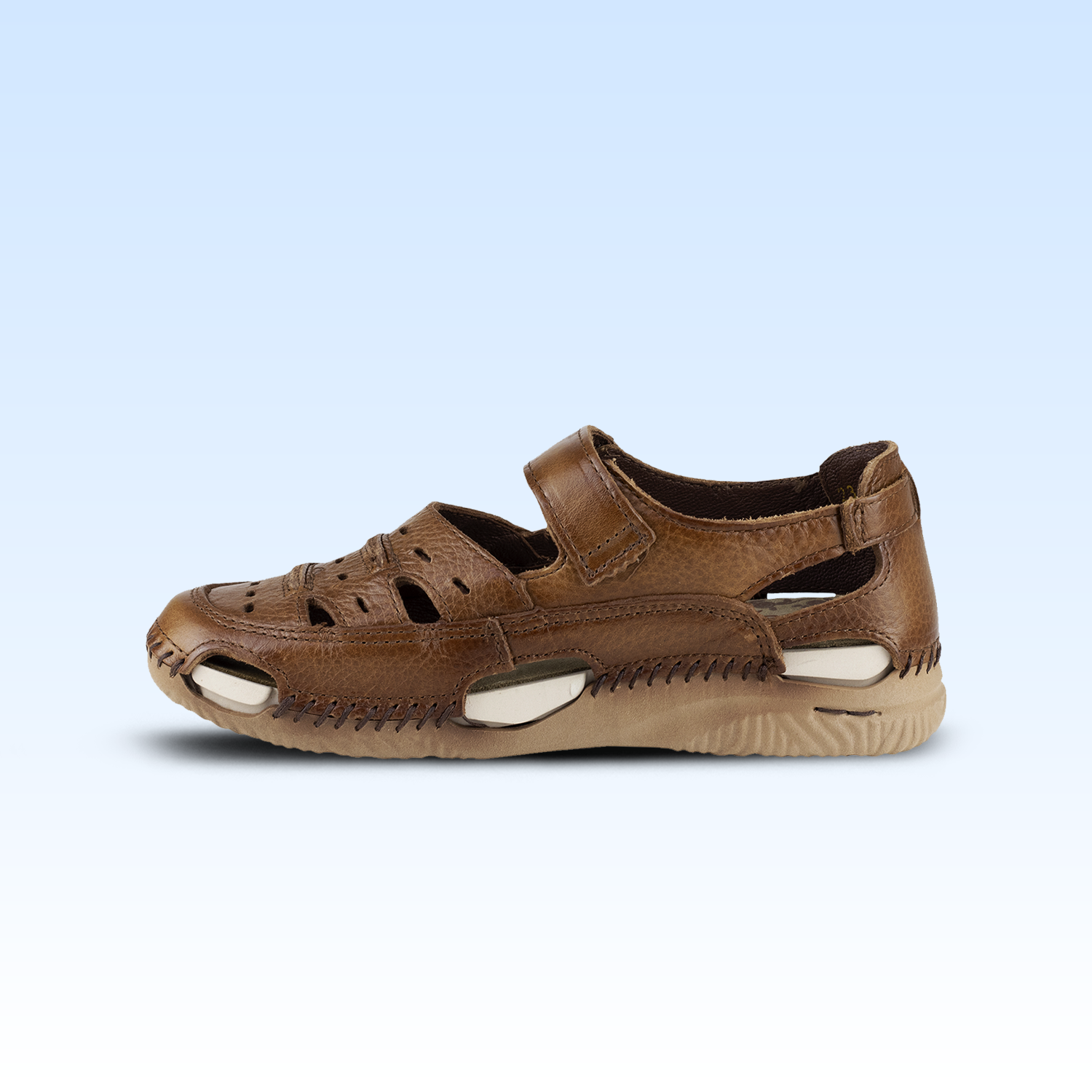 Sandalia Casual Dama Lobo Solo Mita 1766 Tumbled camel