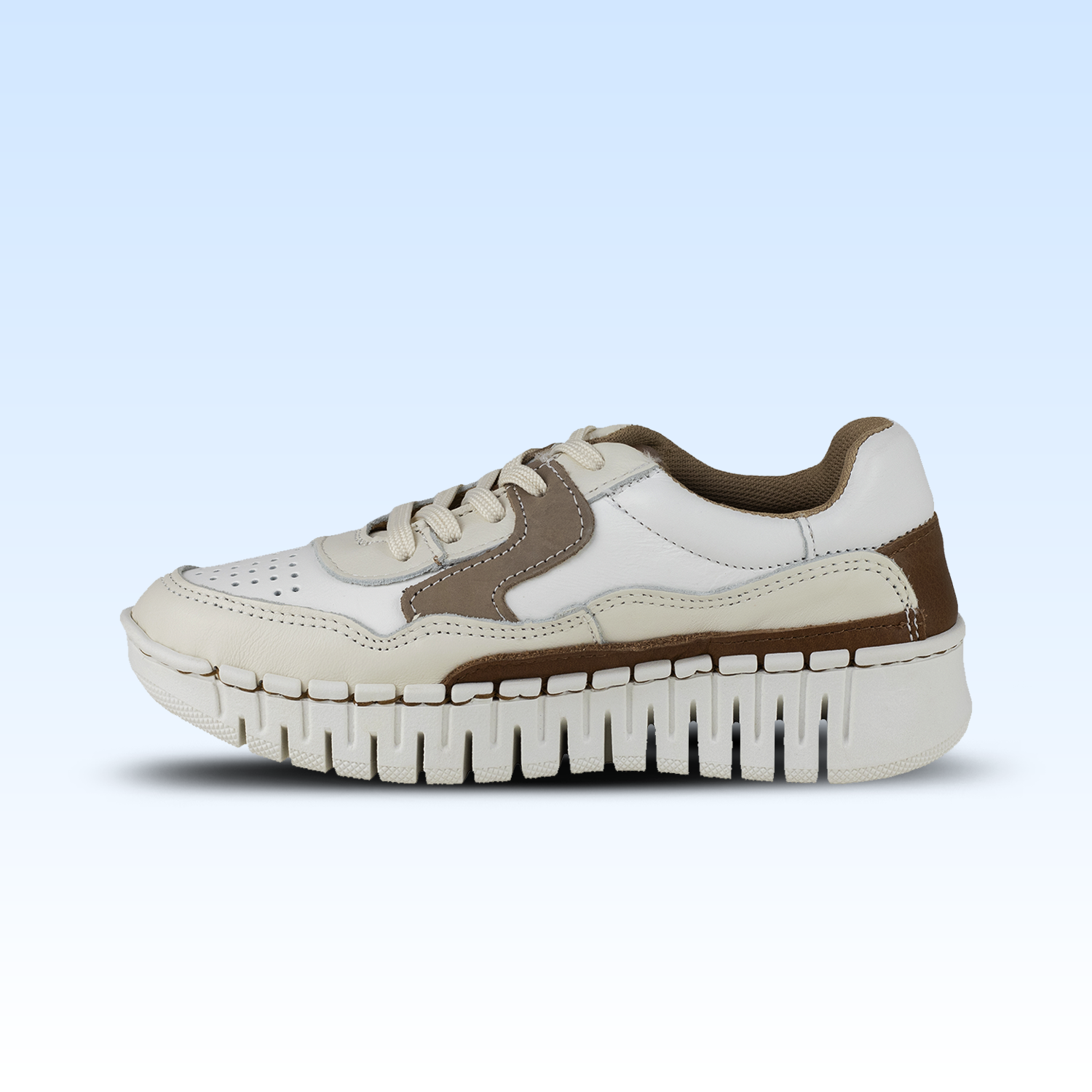 Tenis Casual Dama Lobo Solo 4944 Kumo Marfil