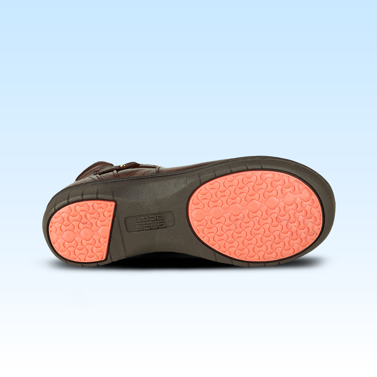 Botín Confort Casual Para Dama Lobo Solo 5860 Mahogany