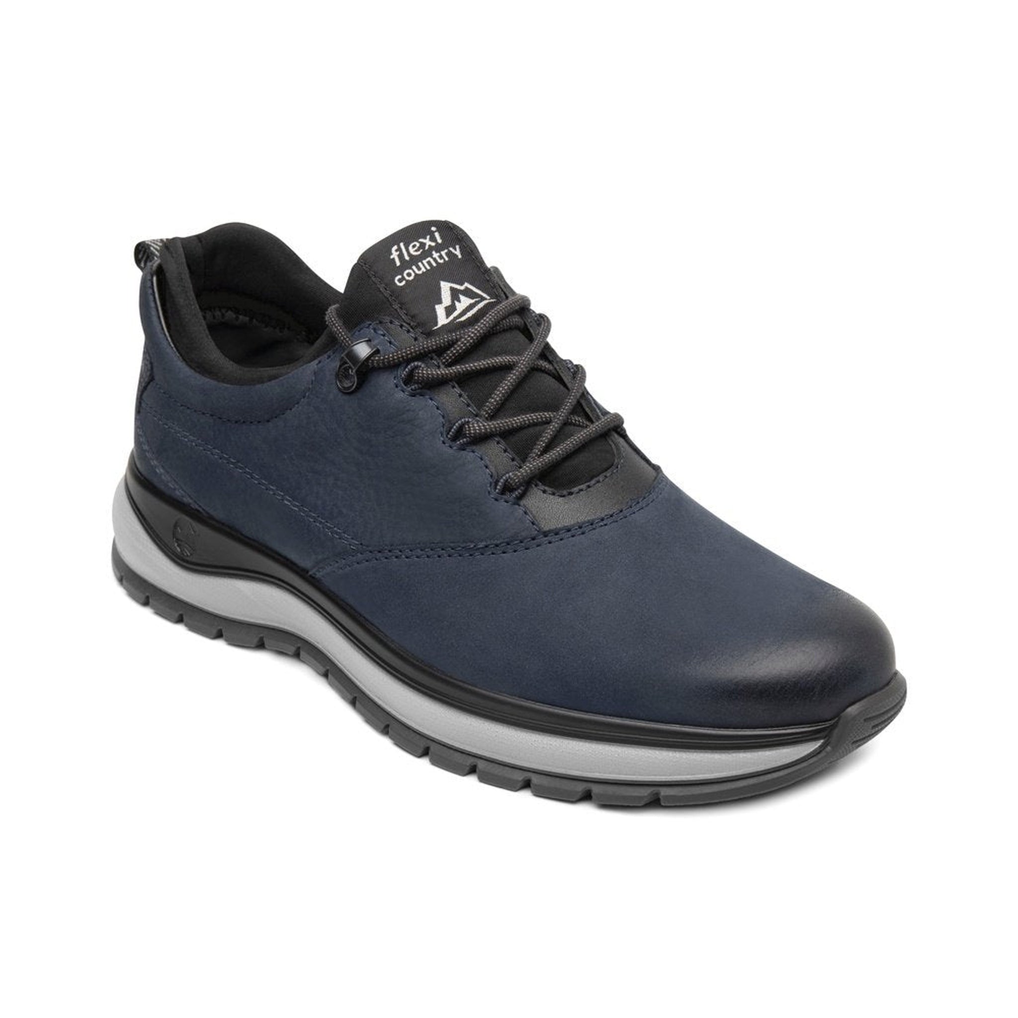 Botín Flexi Outdoor De Piel Hombre 401001 Azul Confort Moda