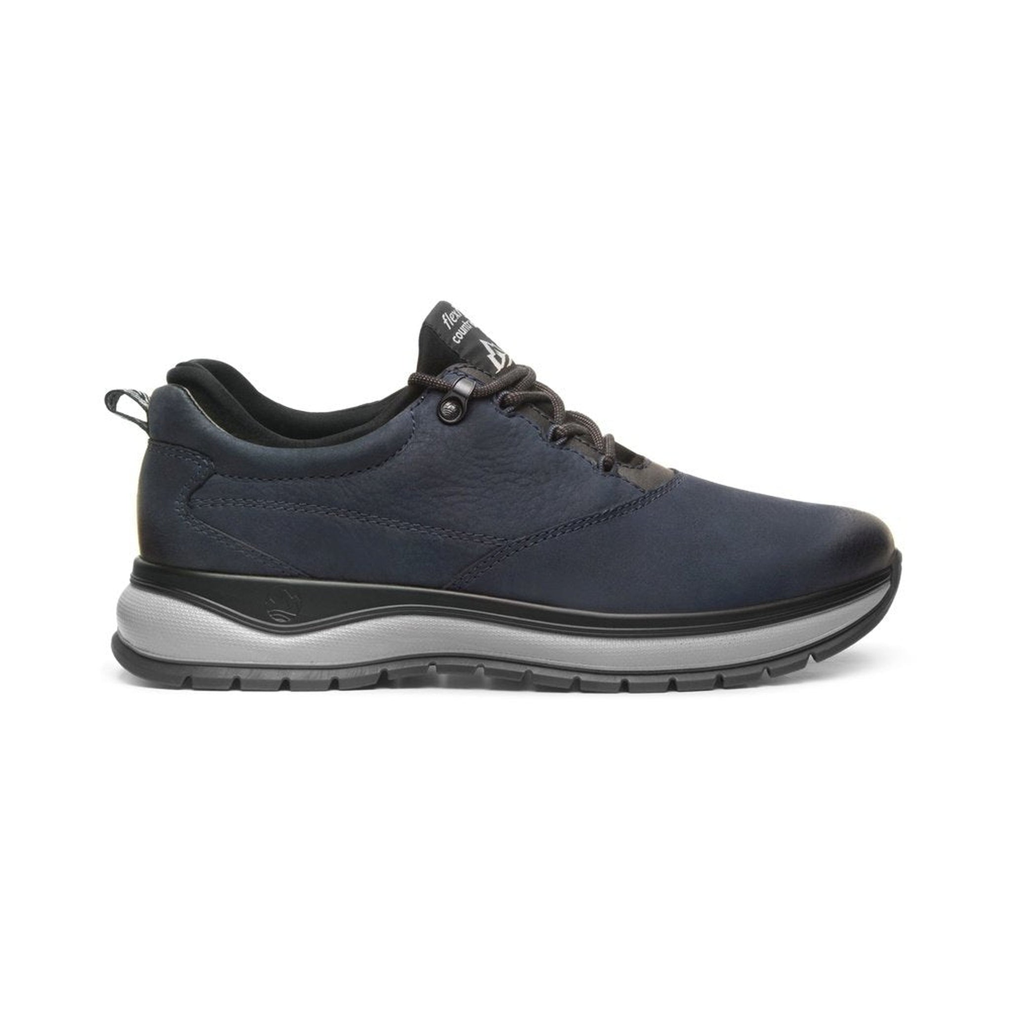 Botín Flexi Outdoor De Piel Hombre 401001 Azul Confort Moda