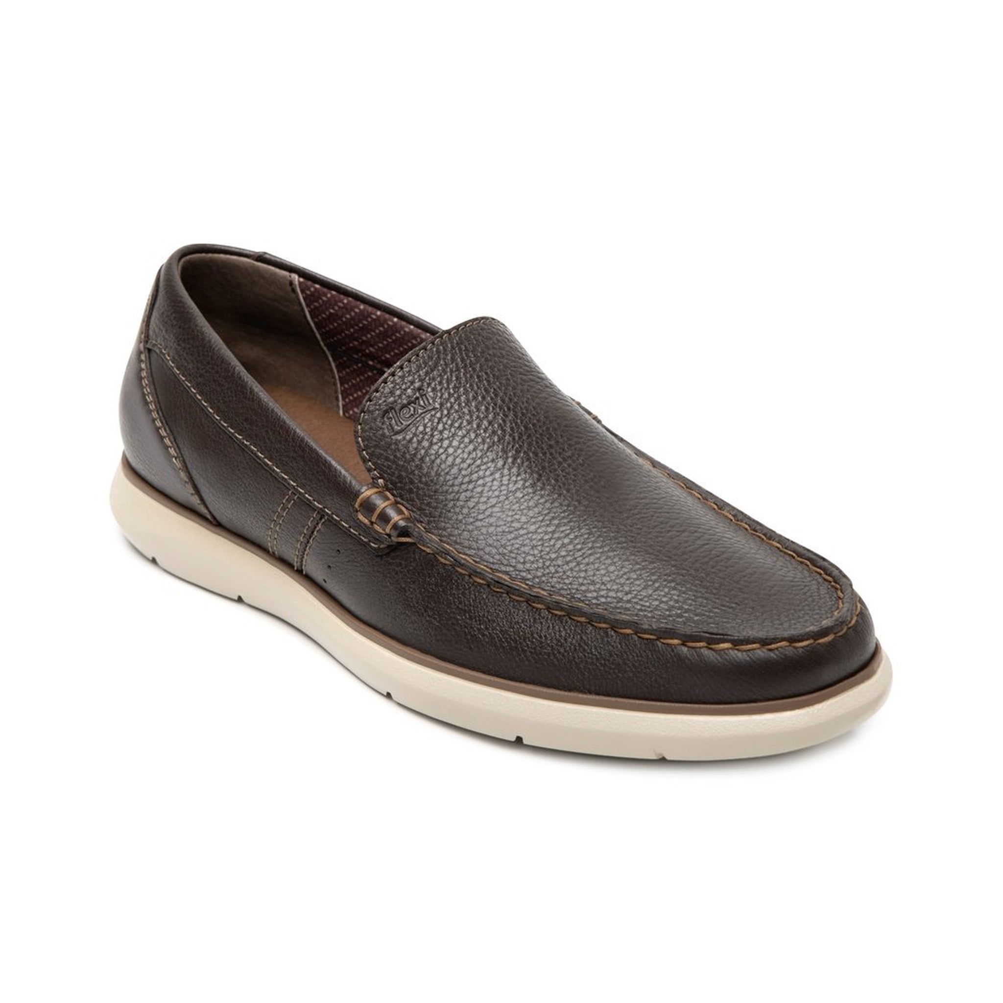 Mocasines Clásicos De Hombre Slip On Flexi 403610 Chocolate