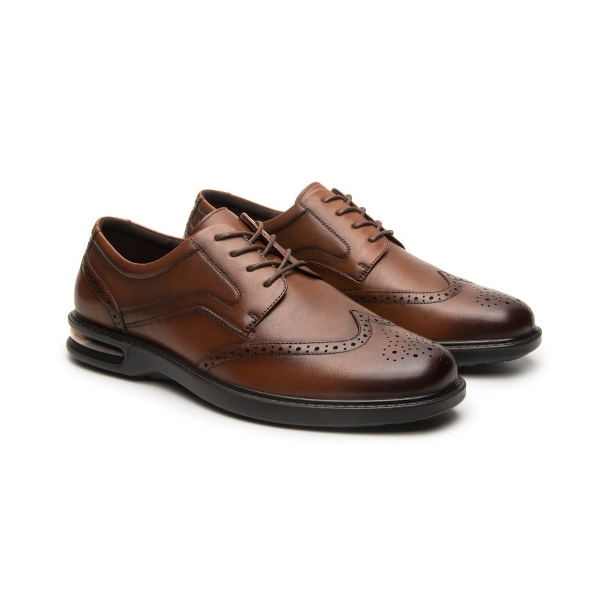 Zapato Derby Flexi Hombre Tipo Bostoniano 417702 Tan Capsula