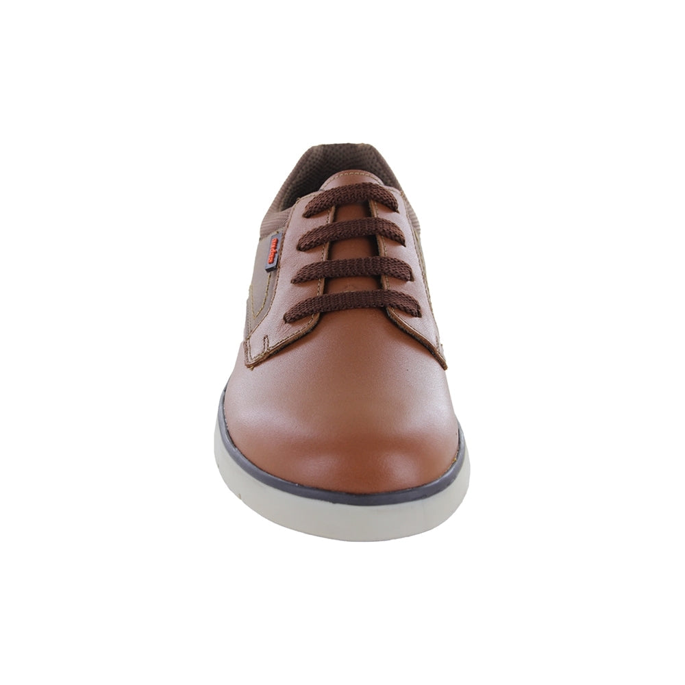 Zapato de vestir Audaz para niño en Piel miel Justin y tonos café