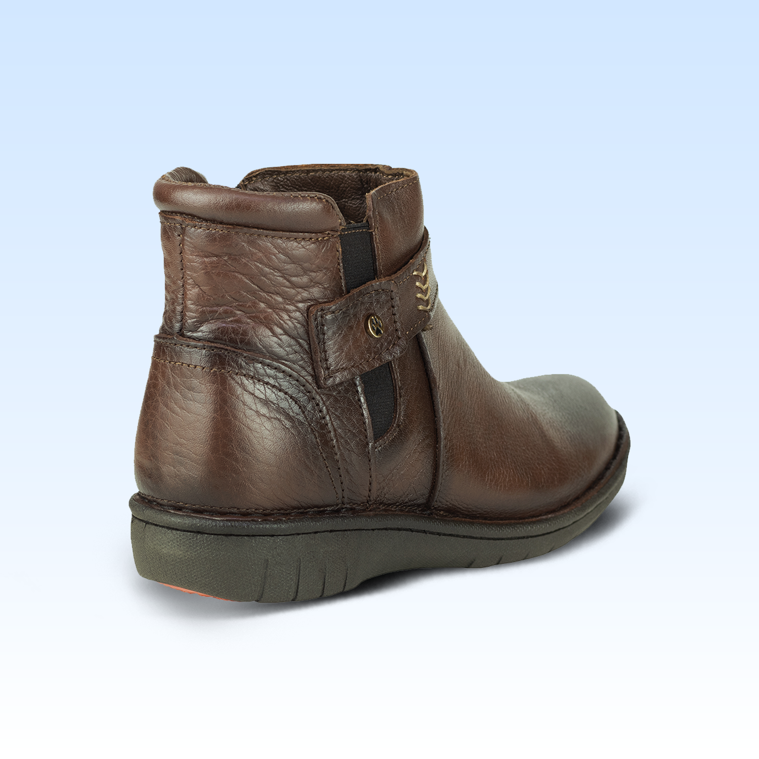 Botín Confort Casual Para Dama Lobo Solo 5860 Mahogany