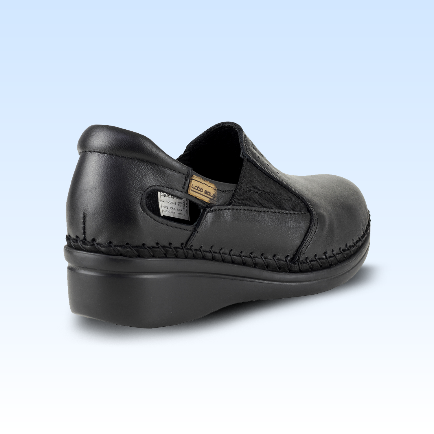 Mocasin Confort Para Dama Lobo Solo 4728 Negro