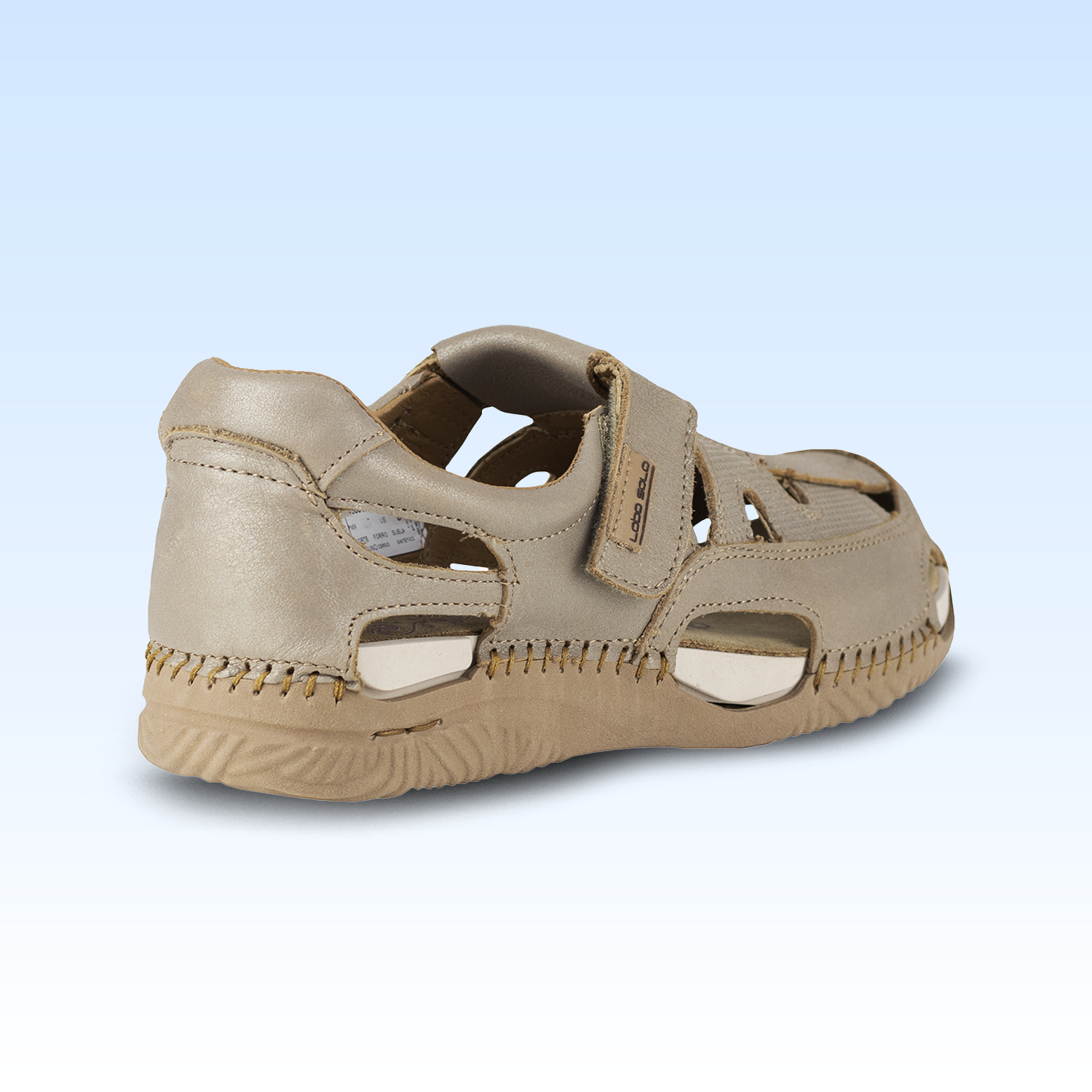 Sandalia Confort Para Dama Lobo Solo 1772 Sand
