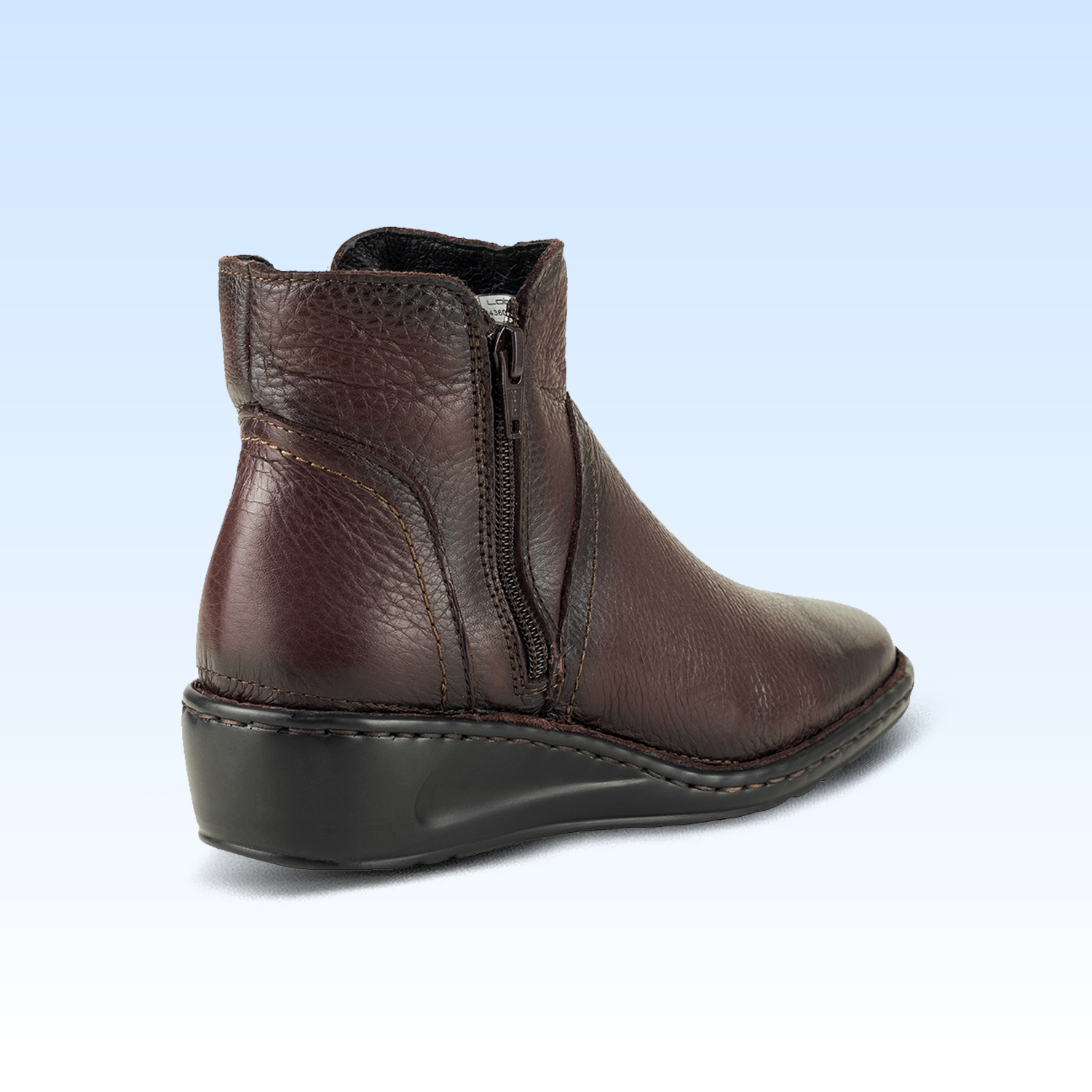 Botin Clásico Confort Para Dama Lobo Solo 4845 Vino