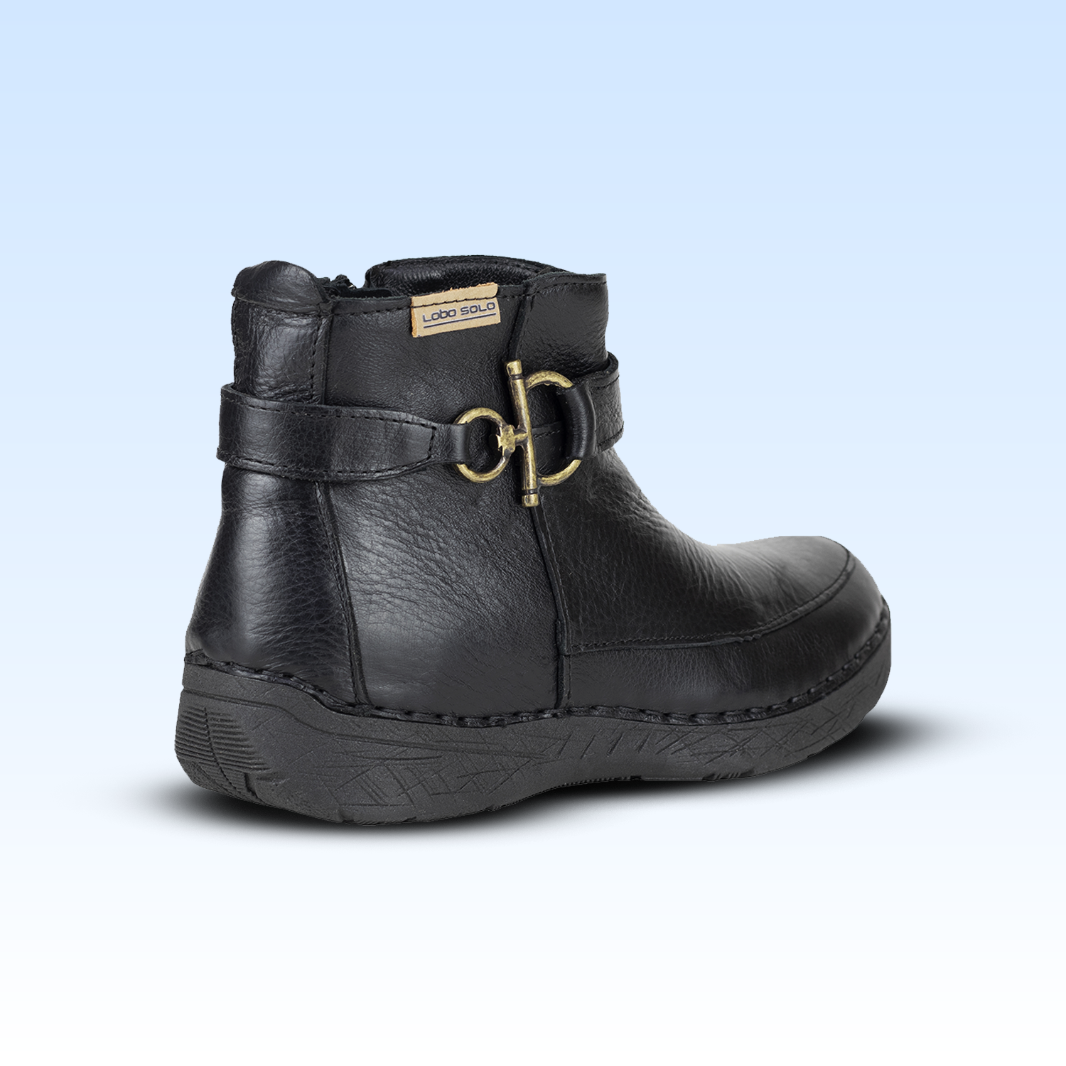 Botín Confort Casual Para Dama Lobo Solo 5697 Negro