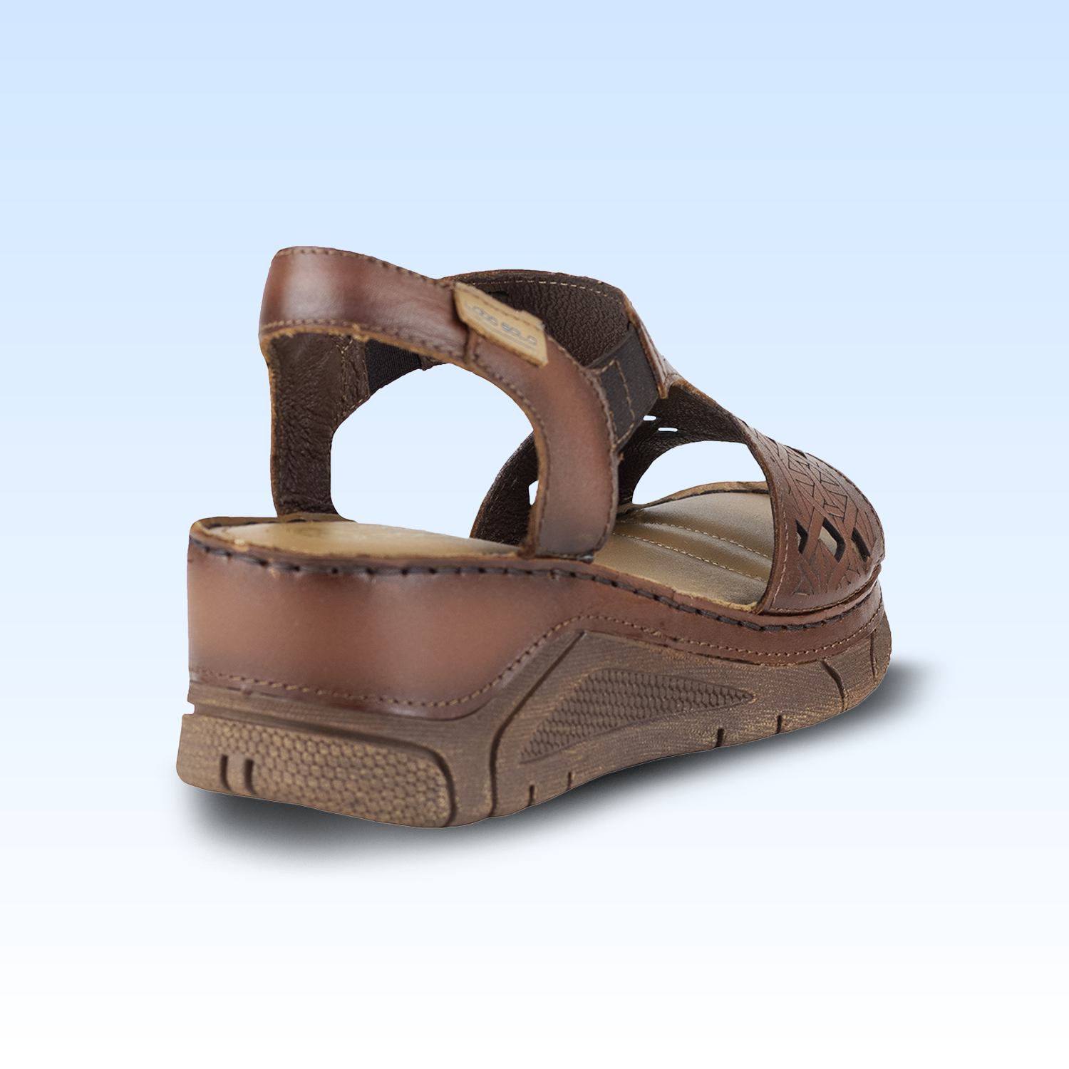 Sandalia Casual Para Dama Lobo Solo 1382 Orange